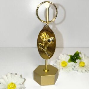 Vintage Rose Keychain